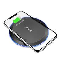 TOPK B46W 10W New Arrivals Cellphone Qi Certification Wireless Charging Wireless Charger Pad