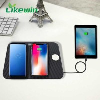 Multiple Devices Fast Charge Qi Wireless Charger Pad Charging Dock For Iphone X