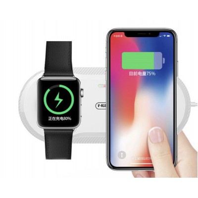 High quality X623  10W wireless charger 2 IN 1 FAST WIRELESS CHARGING for watch and smartphone